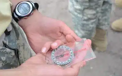Using an orienteering compass